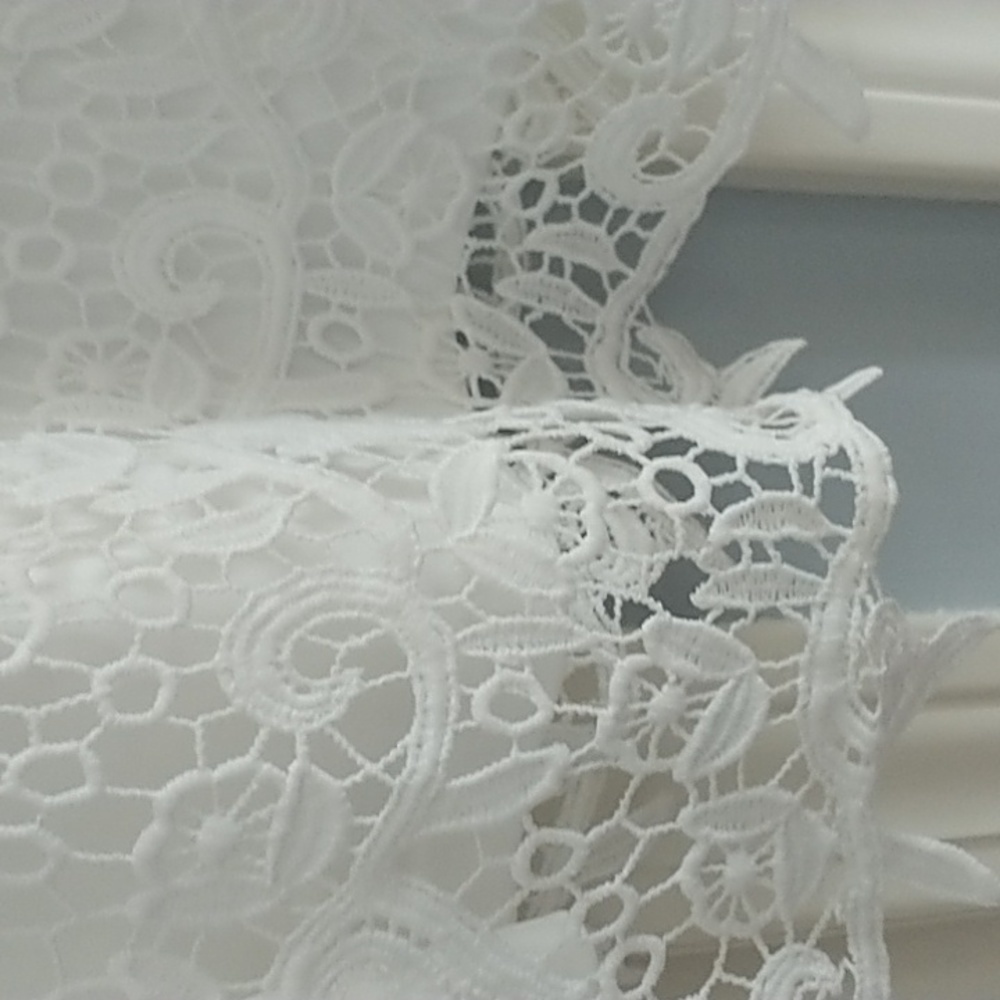 Philosophy White Lace Lined Shirt Sleeve Top XXL - Picture 5 of 10
